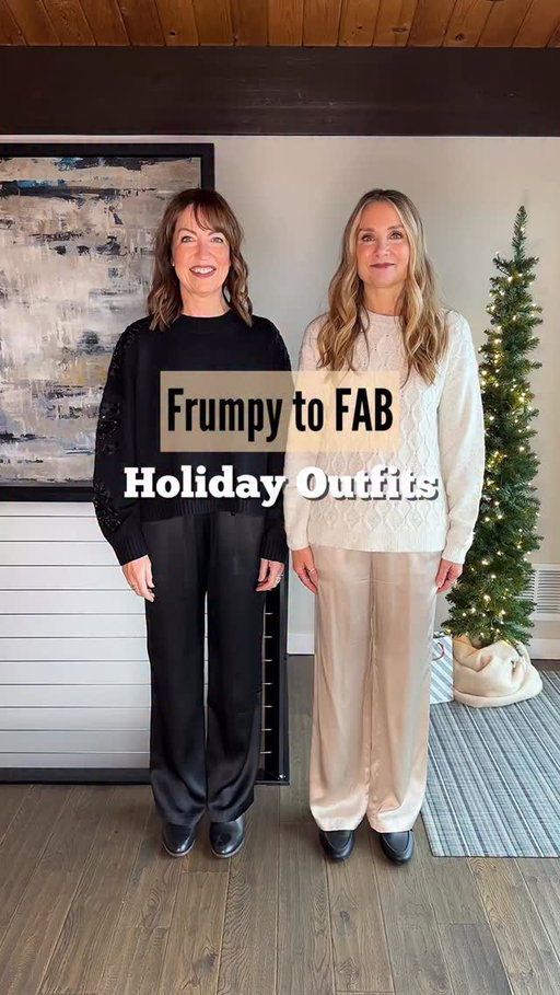 Comment SHOP for links!❤️ Frumpy to FAB: Christmas outfit edition!!🎄 Take a monochrome outfit and jazz it up with sparkly accessories, an embellished shoe, a little tuck, and voila!✨👏🏼

Our washable silk pants are so festive and stylish for the holiday season! So many ways to style them, but one color head-to-toe is always so chic!

Comment SHOP and we’ll DM you links to our shop our outfits✨

Everything is also linked on our profile in the @shop.Itk app. Search LASTSEENWEARING to find & follow our profile for all our style finds. You can also source all links by clicking on the link in our bio!

https://liketk.it/5E8SH
#howtostyle #holidayoutfit #holidaystyle #partyoutfit #christmasoutfit #holidaypartyoutfit #silkpants #monochromeoutfit #effortlesschic #casualchic #seattleblogger #styleover40 #fashionover40 #styletips #over50style #outfitidea #styleideas #stylingtips #fashionover50 #fashiontips #stylishlook 
Christmas party, holiday outfit, holiday accessories, pearl sweater, rhinestone heel, holiday shoe, sparkly heel,festive outfit, date night outfit, Christmas outfit