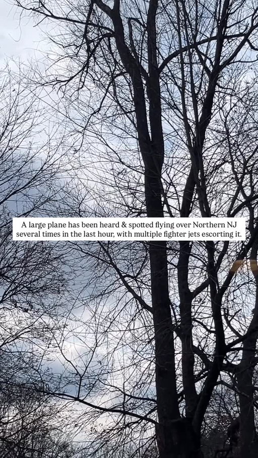 Have you heard it?

A large plane has been spotted & heard by many flying above Bergen & Morris County now for around an hour winged by several military jets. 

#bergencounty #bergencountynj #morriscounty #northjerseynews #njnews #townsofnewjersey