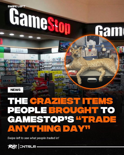 People really brought anything they could get their hands on to #Gamestop’s “Trade Anything Day”‼️💀

Who do y’all think brought the best trade-in⁉️