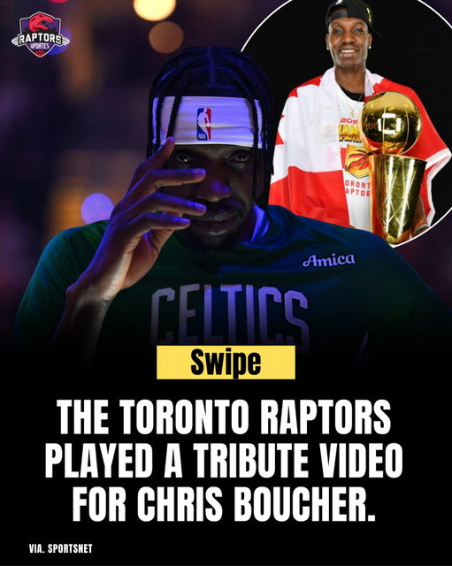 In his first regular season game back in Toronto, the Toronto Raptors honoured the 2019 NBA champion Chris Boucher. 

CB will always and forever be cherished. Raptor legend. Canada’s own. ❤️💍🏆🇨🇦

[🎥 Sportsnet]