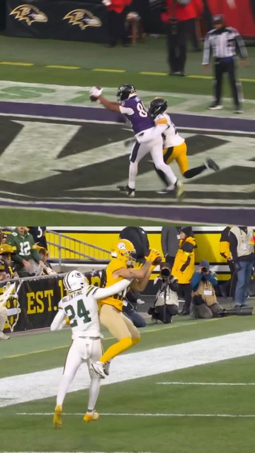 Follow @_mlfootball for everything #NFL 👆 

🚨🚨BREAKING NEWS🚨🚨

THE REFS RULED THIS A CATCH FOR THE #STEELERS AND AN INCOMPLETION FOR THE #RAVENS AND ISAIAH LIKELY.

The same exact play just 10 weeks apart.

UNBELIEVABLE. BALTIMORE GOT SCREWED OUT OF A WIN. 

BALTIMORE WILL BE VERY ANGRY.

😳😳😳

🚨Questionable refereeing: Sponsored by @LASIKdotcom🚨

The LASIK .com Network is offering all NFL referees free LASIK. Nominate an NFL ref at LASIK.com/football and get a special discount