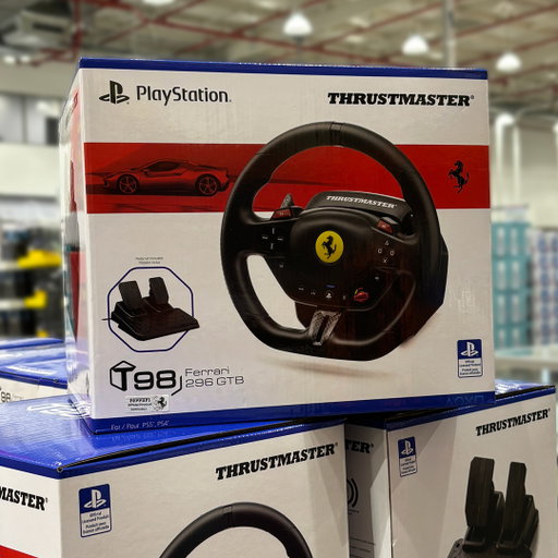 Ever dreamed of driving a Ferrari? Now you can, without the big price tag. The Thrustmaster T98 Ferrari 296 GTB Racing Wheel puts you in the driver’s seat. 

Item: Thrustmaster T98 Ferrari 296 GTB Racing Wheel, item 244140
Price: $149.99
Disclaimer: Warehouse availability may vary. While stock lasts. Services, products and pricing featured on this page are accurate when posted and subject to change in the future.