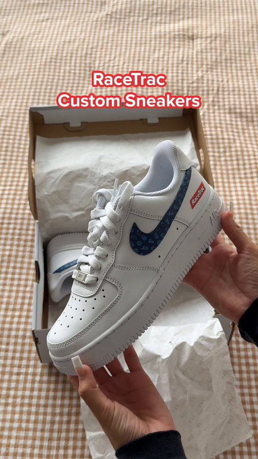 want to get a hand on these exclusive kicks? Enter below and you could unbox these shoes yourself.

HOW TO ENTER:
1) like this post
2) follow us @racetrac
3) comment with your favorite RT snack

No purchase necessary. 18+ in GA. Ends 12/10/25 at 11:59pm.

This giveaway is not sponsored, endorsed, or affiliated with Nike.12/8-12/10.

#giveaway #shoes #sneakers