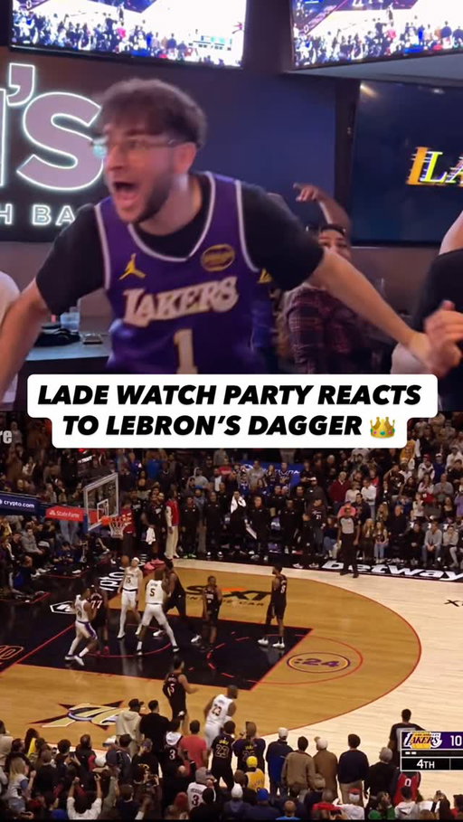 LEBRON REMINDING EVERYONE THAT HE’S THE KING 👑

WHAT A TURNOUT AT THE FIRST EVER LADE WATCH PARTY!