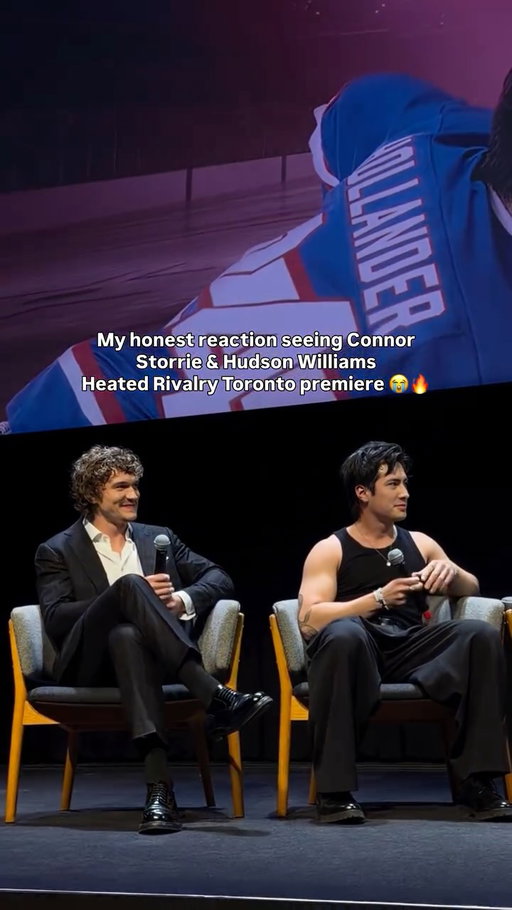 My honest reaction seeing Connor Storrie & Hudson Williams at the Heated Rivalry Toronto premiere at @tiff_net 😩🔥
@connorstorrieofficial @hudsonwilliamsofficial @heatedrivalrycrave @heatedrivalrytv 

Thanks for having me @cravecanada @crave_pr @touchwoodpr! ❤️

#heatedrivalry #heatedrivalrycrave #connorstorrie #hudsonwilliams #fy #explore #cravesuperfancontest
