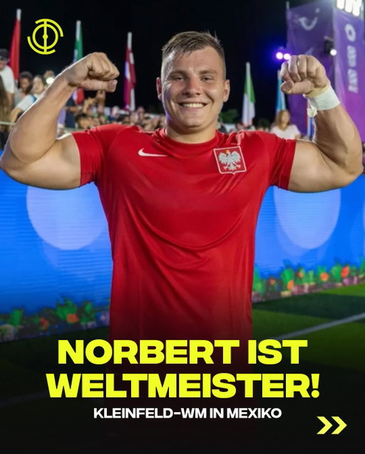 Norbert Jaszczak hat mit Polen die Kleinfeld-WM in Mexiko gewonnen! Eintracht Spandau hat in Baller League Season 4 somit einen amtierendenden Welt- und Europameister im Team! 💪

Glückwunsch, Norbert! 👏