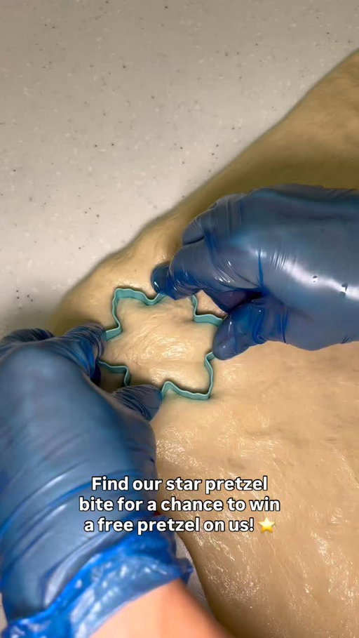 Keep your eyes peeled for a star in your pretzel bites... for a chance to win one on us! ⭐️