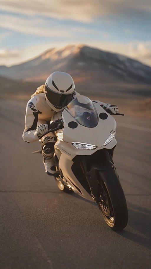 I’ll take my chances 💜🏍️ @welovecoco @ducatiusa @alpinestars 
.
This has been a dream come true project combining my two passions racing & fashion! I wanted to create a video that celebrates CHANEL CHANCE @chanel.beauty in an empowering way, reminding us all what we are capable of! 💜🏍️ 
Can we please take a moment for this GORGEOUS custom cream colored @ducatiusa Panigale V2 that stole my heart and the matching custom @alpinestars race suit?!? I’M NOT OK! 
And y’all know I couldn’t have done this without my amazing team!
Shot by @deko__ (locker footage)
& @roninprojects (track footage)
Photography @tommybrady7 
Post production @biteland.co 
Sound design @davidwhitaker_ 
Production assistant @kayeawatin 
Special thanks to @superbikeschool @mcvay.371 and my beautiful Fiance @alairethomas 

#motorcyclegirl #womenempowerment #ducati #chanel #alpinestars #welovecoco #giftfromchanel #takeyourchance #motorcycle #wlw #fyp