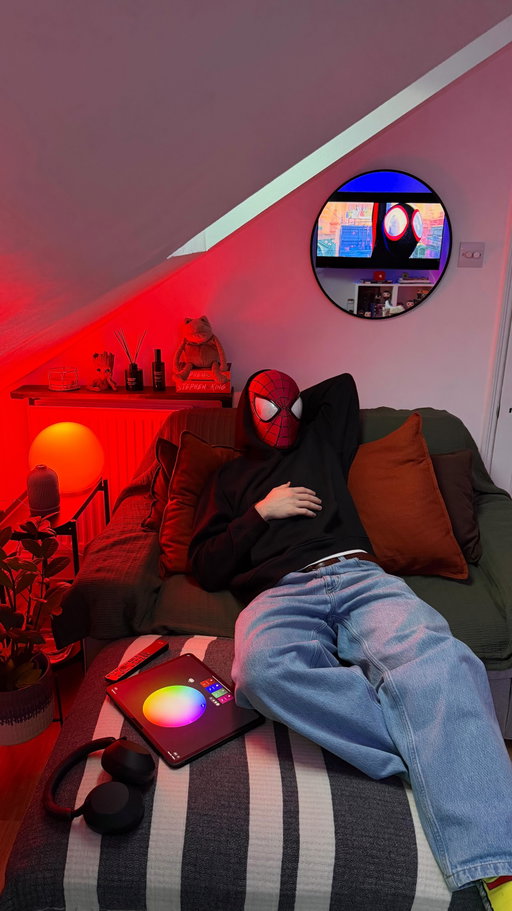 pov: the kid room i never had 🙇🏼🛋️

#roominspiration #apartment #cozyroom #vibes #bedroomideas #ambientlight #interiordesign #homeinspo #roomlights #walldecor #furniture #loft #loftdecor #loftinterior #loftdesign #loftdecoration #apartmenttherapy #wallart #artwall #spidey #tasm2 #spiderman #ledlights