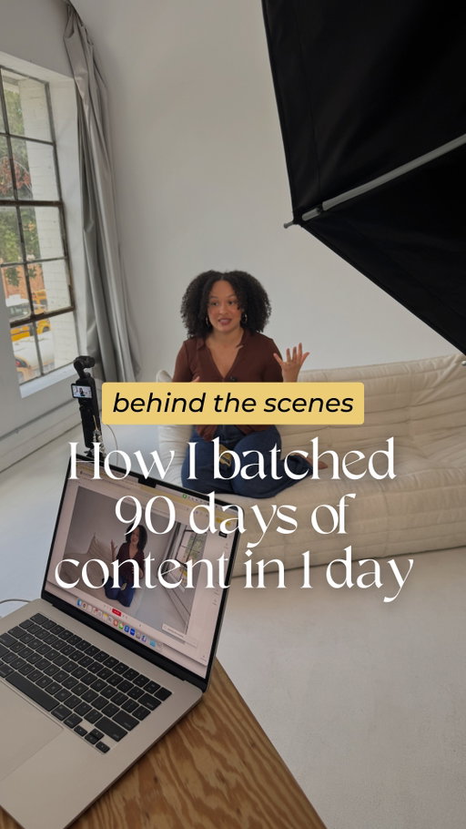 🎬 Come behind the scenes of my Content Day as a client of my video content agency, @withshinestudio!⁠
⁠
Today I batched ALL of my Q1 2026 content in one shoot. ⁠
⁠
✅ Talking head videos⁠
✅ Fresh B-roll⁠
✅ Photos⁠
✅ Even some vlog footage for YouTube⁠
⁠
We filmed 10+ videos, and I'm set through March.⁠
⁠
And before you think I had some crazy advantage, I literally did the exact same process we do with our clients!⁠
⁠
The secret is all in the prep (the step most people skip and then wonder why their Content Day flopped).⁠
⁠
✨ I figured out my goal, how much content I actually needed, and what result I wanted. ⁠
⁠
Then I brainstormed ideas and turned them into mini scripts.⁠
⁠
The entire process reminded me why we include content days in all our monthly management packages. ⁠
⁠
👏 It makes batching SO much easier for our clients. 👏⁠
⁠
And listen, if you're reading this thinking it's too late to get ahead for the new year, it's NOT. ⁠
⁠
You can still batch content for January and set yourself up to start the year ahead instead of scrambling. ✨⁠
⁠
This is your sign... do the Content Day! 😉