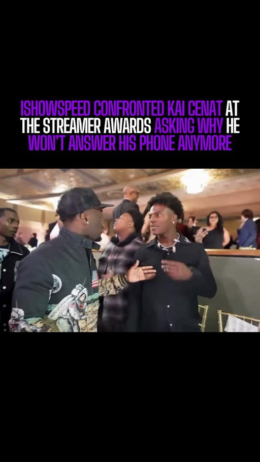 Ishowspeed confronted Kai Cenat at the Streamer Awards about why he hasn’t been answering his calls and ignoring him. Kai said he had been busy👀

#ishowspeed #kaicenat #streamer #trending #explore
