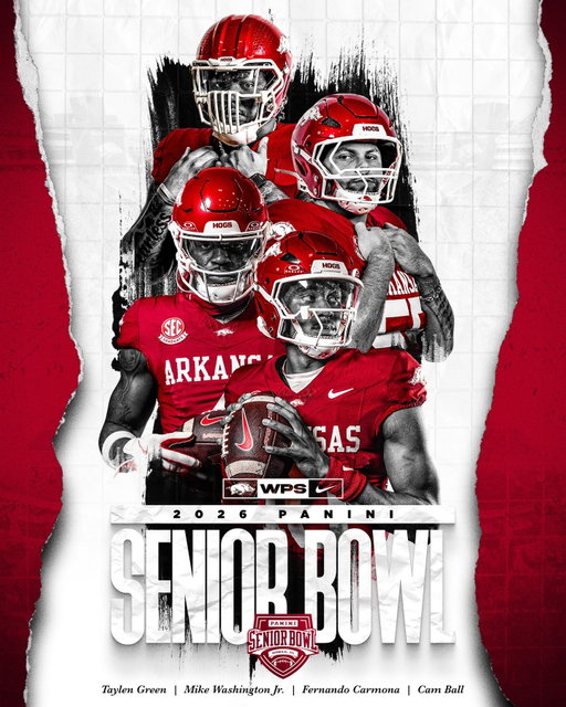 Congratulations to our Senior Hogs heading to the 2026 Panini Senior Bowl! 🐗