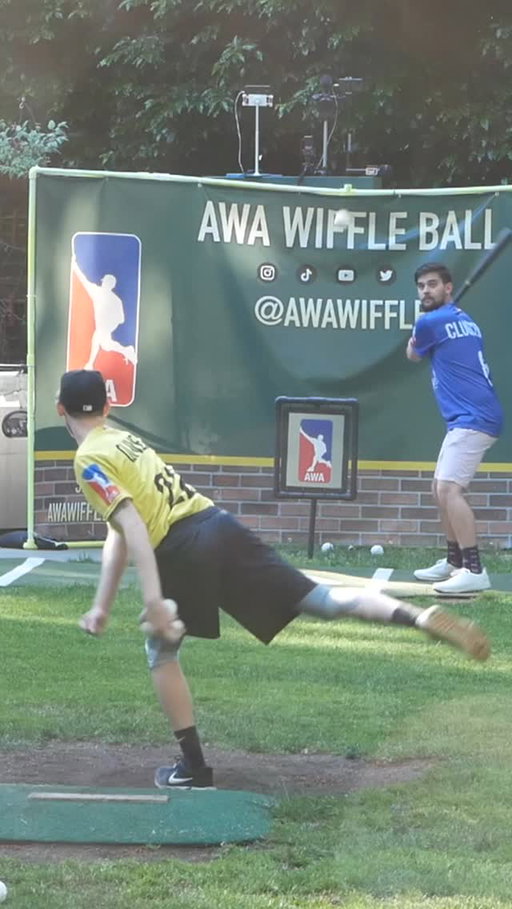 Is The Last Pitch Hittable?🤯 #dingersornothing #wiffleball #baseball