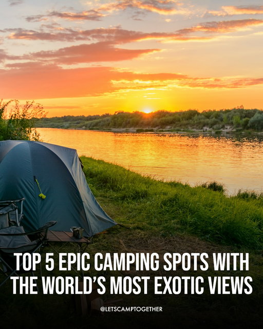 Epic Camping Spots Around the World: Top 5 With Exotic Views 🌍

1.Sahara Desert, Morocco — golden dunes, star-filled skies, and total silence
2.Torres del Paine, Patagonia (Chile) — dramatic mountains, glaciers, and electric-blue lakes
3.Seiser Alm, Dolomites (Italy) — alpine meadows with sunrise hitting sharp peaks
4.Wadi Rum, Jordan — red canyons, Mars-like landscapes, and Bedouin desert tents
5.Mount Cook National Park, New Zealand — turquoise lakes + snow-covered peaks all around

✨ Which exotic camping spot is going on your 2025 bucket list?