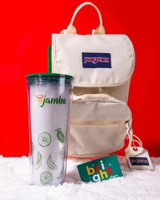 Walking in a winter wonderland with your new backpack and smoothie? Sounds like a perfect holiday to us! 🎁​

Want a chance to win? ​
🎄 Follow @Jamba & @JanSport​
🎄 Like this post ​
🎄 Tag a friend in the comments! (more comments = more entries) ​

NO PURCHASE NECESSARY. Open to legal residents of the 50 U.S. & D.C., 13 years of age or older. Minors must have parental consent. Promotion Period: 12/1/25 at 12:00 pm ET – 12/12/25 at 12:00 pm ET. To enter you must have a free Instagram account during the Promotion Period. See the Official Rules https://tinyurl.com/jambadays2025 for additional eligibility restrictions, how to enter, prize descriptions/restrictions, odds, entry periods and complete details. Sponsor: Jamba Juice Franchisor SPV LLC.