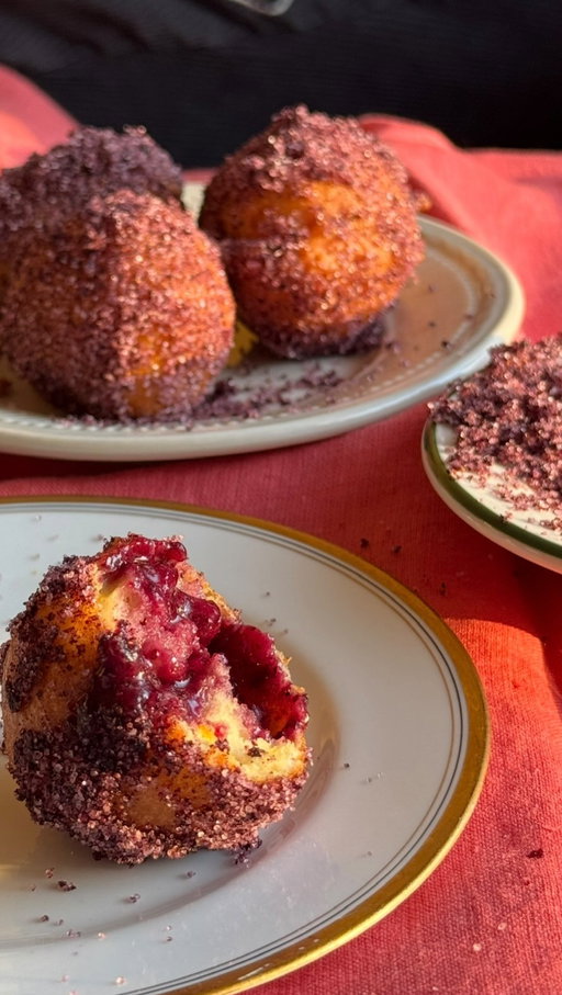 10 minutes. That’s all it takes. From the moment you think, “I need donuts!” to taking your first bite- no jokes, no stress. Welcome my quick sour cream donut holes tossed in blueberry sugar. They’re light, airy, and stunning- all thanks to sour cream, the secret hero that makes this batter come together in a sec.
Your guests will think you’ve been prepping all day, but shhh… it’s our 10-minute secret.

Full recipe is on BenGingi.com

YASSS!