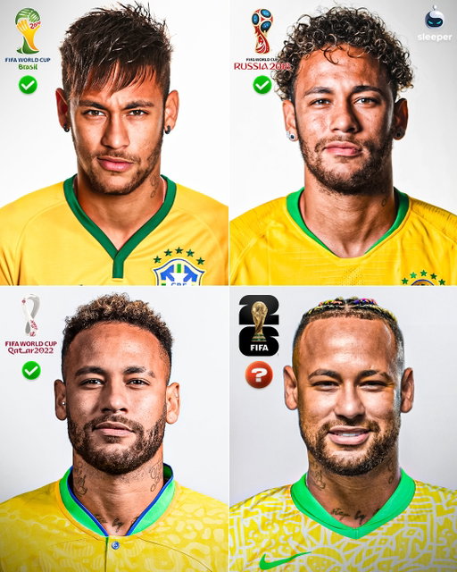 Will Neymar Jr play at his FOURTH World Cup..? 🥹🇧🇷

The Brazil legend has had an incredible career for his nation and it’s mad to look back at his photos from each Major tournament he’s featured in…

Injuries have ruined him, but just imagine one last dance.