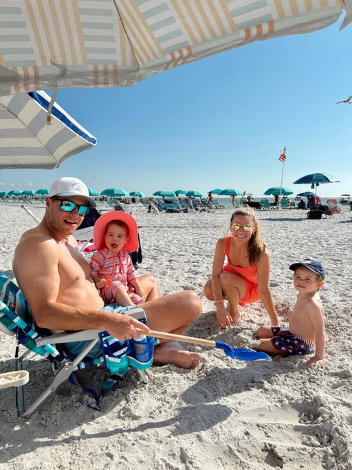 Same friends, new adventures..now with tiny beach buddies 🫶🏼⛱️🍼