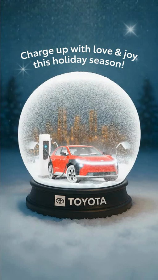 Shake to make the magic happen ❄️ Every season shines brighter when its electrified. Happy Holidays from Toyota Canada.

AI created.