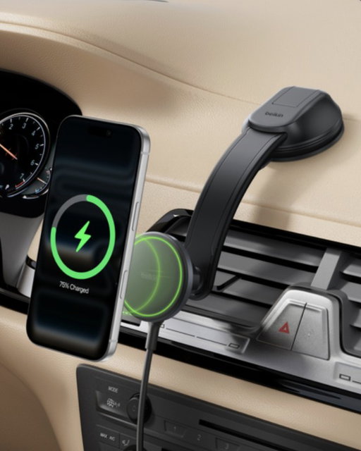 Just snap, twist, and power up. 🚗⚡️ Meet the new BoostCharge Magnetic Wireless Charging Car Dash Mount: stable hold, 15W fast charge, and 360° rotation so your screen stays perfectly in-view.

Upgrade now at the 🔗 in bio. 🔋

#belkin #boostcharge #carmount #caressentials #carupgrade