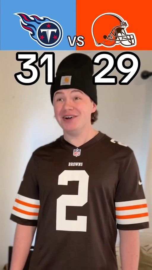 TITANS VS BROWNS RECAP😳🤣🏈 #nfl #football #titans #browns #skit #funny