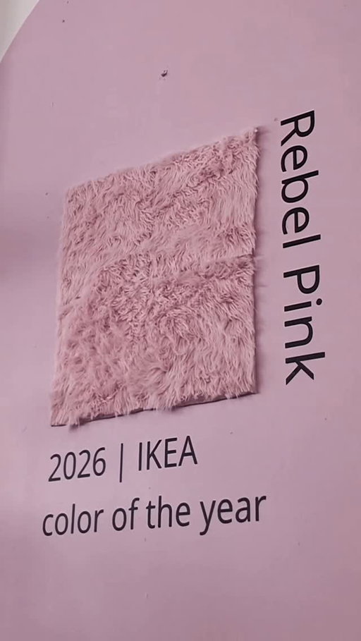 The IKEA color of the year is… Rebel pink! 🎊🦩 Drop a 🩷 below if you’re ready to go big on rebel pink in 2026.  #IKEA #ColorOfTheYear #RebelPink