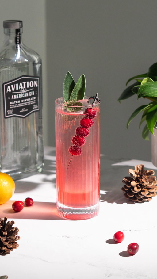 Let’s make this festive Cranberry Gin Fizz with @aviationgin! #AviationGinPartner

Aviation American Gin is made with an interesting blend of botanicals that includes cardamom, lavender, sarsaparilla, juniper, and orange peel. It’s floral and citrusy without losing that classic pop of juniper.

This easy cranberry cocktail is bubbly and refreshing - perfect for those times you want something a little lighter (like before a big holiday meal!)

1.5 oz Aviation American Gin
2 oz cranberry juice
¾ oz lemon juice
½ oz simple syrup
Club soda

Combine the first four ingredients in a cocktail shaker with plenty of ice. Shake until chilled, then strain into a highball glass filled with ice. Top with chilled club soda and garnish with cranberries and sage or rosemary.

#AviationGin #gin #gincocktails #holidaycocktails #ginspiration
