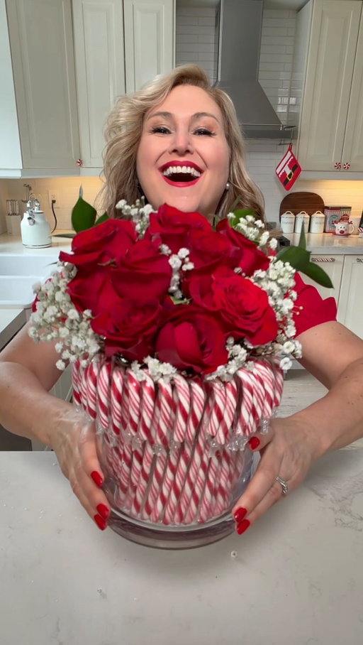 Candy Cane Vase