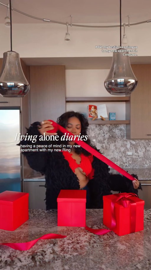 Finally, I have peace of mind in my new apartment with my @ring Battery Doorbell. #Ad If you, too, live alone like me, Ring’s doing 50% off their Battery Doorbell until 12/24. It’s the perfect time to grab one if you’ve been thinking about it. Head to Ring.com