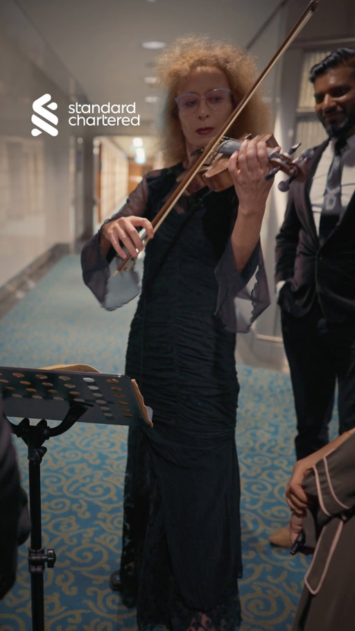 Potential is everywhere. The right partner helps you realise it.

On set, the spark between a virtuoso and a prodigy showed how the right expertise can elevate potential.

With our global network of experts and local insights, we help clients identify growth opportunities in the world’s most dynamic markets.

#NowIsYourTime #StandardChartered