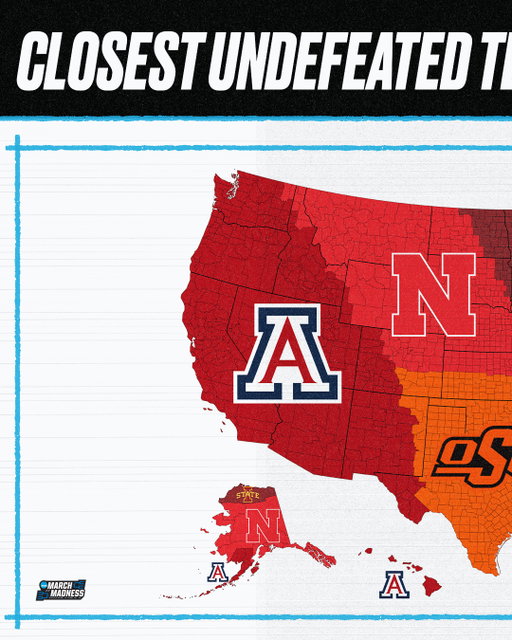 The final 8️⃣

The closest remaining undefeated team to each US county 🗺️

(via @jloose128, @redditCBB)