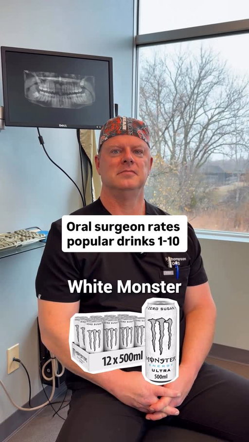 Oral surgeon rates popular drinks 1-10 #reels #surgeon #health #oralhealth