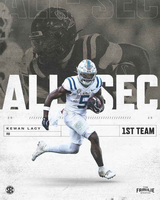 Congratulations RB1 - First Team All SEC as a Sophomore!!!#NothingBigger