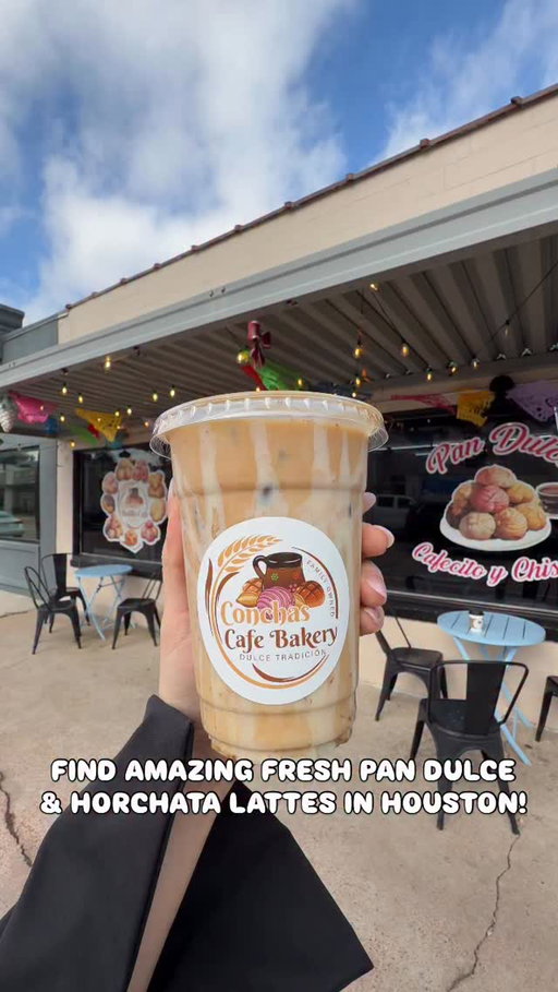 🥐AUTHENTIC MEXICAN BAKERY IN HOUSTON🥐 
📍 @conchascafebakery is such a gem for Pan Dulce & coffee! 
Their borrego de cajeta is a musttt! Still thinking about it 😍 so soft and fluffy plus the cajeta filling is delicious. I also got their horchata iced latte & loved it. Be sure to check them out! 

#houstonfood #houstoncoffee #houston #htx
