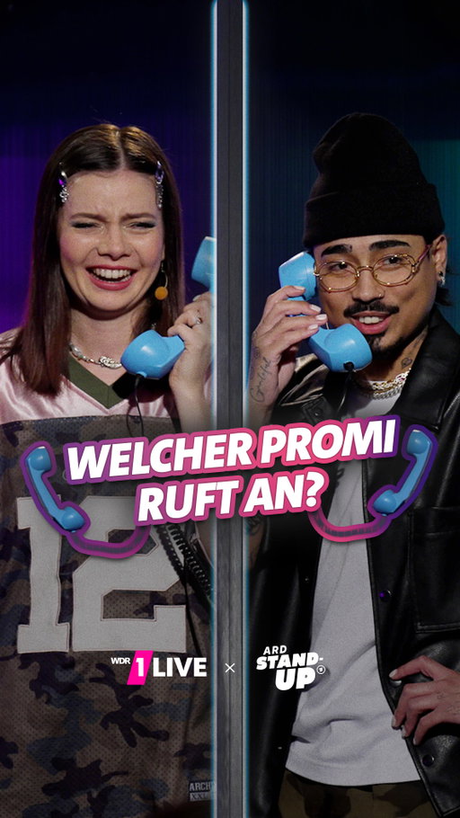 Welcher Promi ruft an? 📞☎️ 
Zwei Comedians, zwei Promis – keiner weiß, wer der andere ist! Wer checkt’s zuerst?

Mehr Stand-up findet ihr hier👉 @ardstandup​
.
.
.
🎤 @mariaclaragroppler​​ und @tonybauer.comedy​ bei 1LIVE Generation Gag WDR/2025
#Standup #Comedy #ARD
#WDR #1Live #GenerationGag #WelcherPromiruftan #MariaClaraGroppler #MCG #TonyBauer