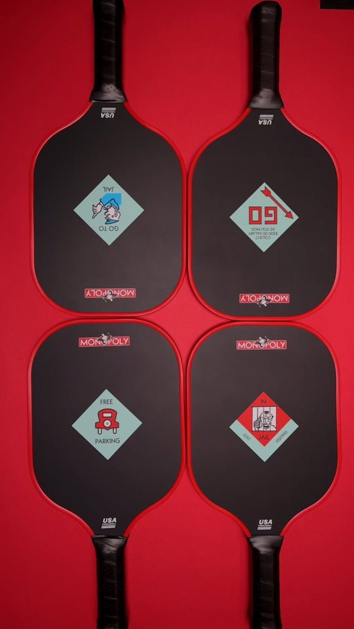 We partnered with Monopoly to celebrate 90 years of bringing people together… and tearing families apart. Now in paddle form 💙

Whether you’re rallying on the court or bankrupting your uncle on Baltic Avenue, the Monopoly Hero Kit is all about bringing people together through play - and maybe stirring up a little chaos while you're at it.

The Diadem X Monopoly ‘It’s All A Game’ collection is available now 🤭