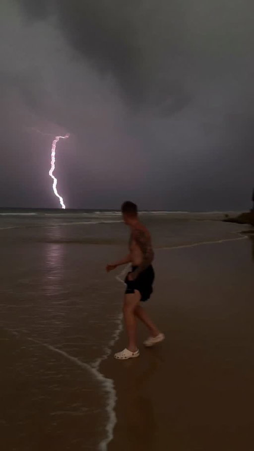 Lightening on K’gari Island