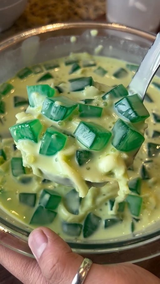 Buko Pandan 💚

Pro tip is to let this chill overnight so the flavors get to develop (if you plan on bringing this to a get-together, be sure to prep it the night before!)

https://www.iankewks.com/buko-pandan/

🔥Comment “Buko” and I’ll DM you the full recipe!