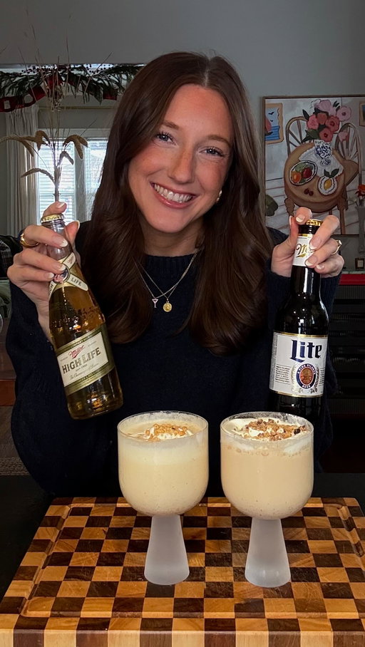 It’s time for a nog off 🍺 @millerhighlife vs @millerlite Beernog! #ad #21+

I put two Beernogs to the test - one with a toffee sauce, ginger beer addition and a classic @MillerLite, and one with smoked salt, creamy peanut butter and a classic @MillerHighLife! 

Want to host a nog-off at home? The recipes are linked in my story!

Celebrate Responsibly. #millerlite #millerhighlife