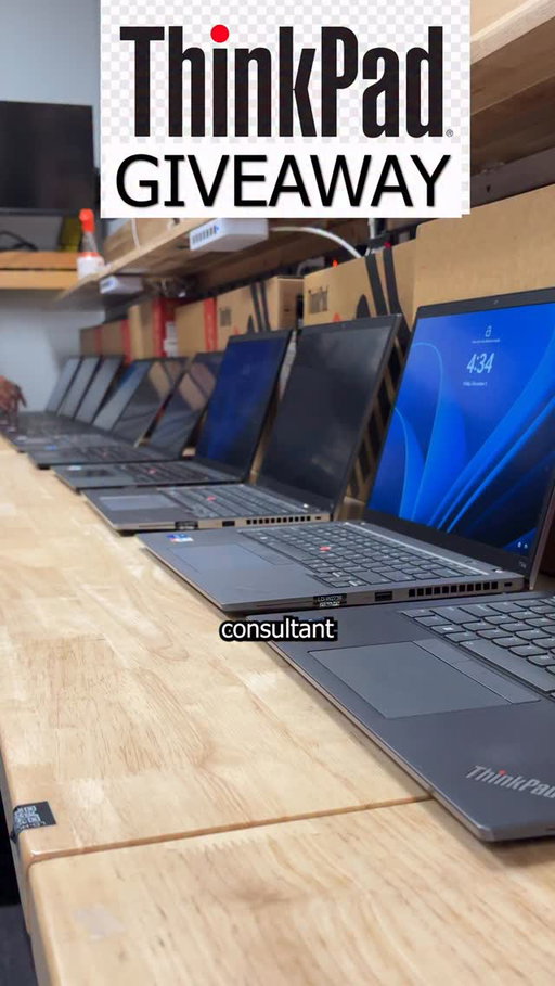 LENOVO THINKPAD GIVEAWAY🗣️ Want a free ThinkPad P16s Gen 4 for your business?! Click the link in my bio to enter the Lenovo Workstation Upgrade Contest! You have to have a business email, no Gmail or personal accounts. #LenovoThinkPadPartner #LenovoWorkstations #pc #tech #technology
