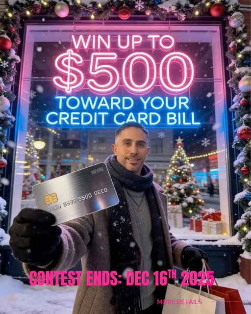 We’re covering up to $500 toward someone’s credit card bill this month — just in time for the holiday season! 🎁💳❄️
One lucky winner is getting their bill paid by Neobanc. 🎉

Here’s how it works:
💙 Have a Neobanc account? You win $500
🤍 Don’t have one yet? You win $250
Pro tip: You can still sign up before the contest ends. 😉

How to enter:
1️⃣ Like this post
2️⃣ Follow @neobanccom
3️⃣ Tag friends in the comments (each tag = 1 entry — unlimited entries)
4️⃣ Share this post to your story for 10 bonus entries

Contest ends December 16
Winner announced December 17 📅

Good luck, and happy holidays! ❄️💙

#Neobanc #Contest #GiveawayCanada #HolidayGiveaway #CreditCardBill #BillPaid #Win500 #CanadianContest #TorontoContest #FinancialFreedom #HolidaySavings #NeobancGiveaway #ContestAlert #GiveawayAlert #CanadaGiveaway #WinterGiveaway