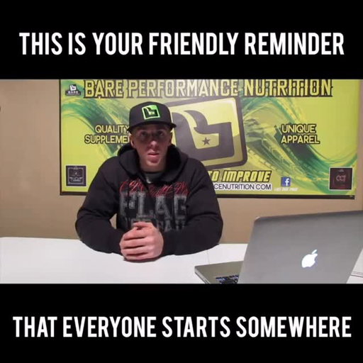 I repost this video every year as a reminder that before we build, before we achieve, before we succeed, we first must begin.

Just get started.

Go One More | @bpnsupps