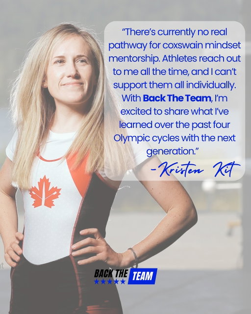 Mindset matters when you’re the brain behind the boat. 

Kristen Kit is opening the door to elite coxswain mindset mentorship this January with @backtheteam 💙

A perfect holiday gift for the athlete who wants to level up by learning from one of the best in the world

Claim your spot today, link in bio!💙

#backtheteam #buildyourdream #grit #mentorship #mindset #olympics #paralympics #milan2026