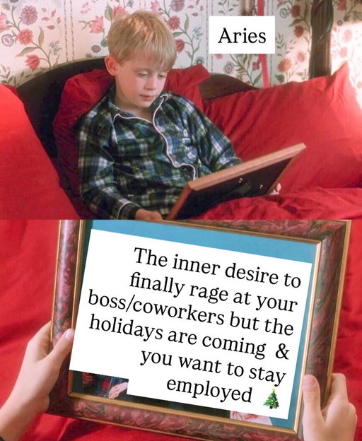 Astrology memes for the signs :Holiday movie edition 

Home alone is one of my favourite childhood movies this time of year. 

I remember seeing it at the movie theatres with my family and my cousins at a movie 🍿 theatre on the corner of Dufferin & Finch (IYKYK) that sadly no longer exists . I’ve made it a tradition to watch it every year since 🎄.

🎄Photos from Pinterest, memed by me 🎄

Which sign are you and what’s a favourite movie this time of year ? Comment below 👇 

#astrologymemes #homealone #christmas
