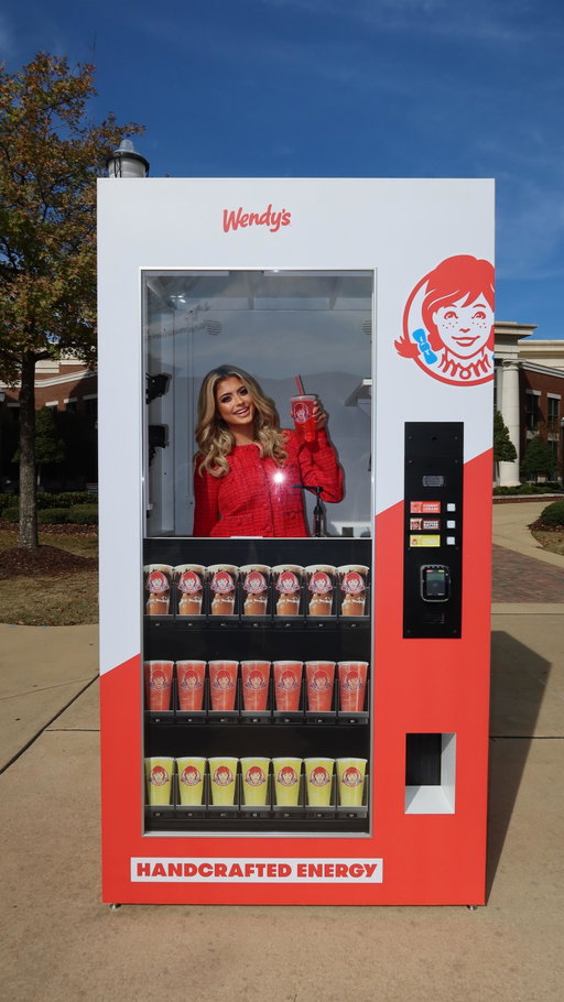 Finals week had us all drained so I had to help wake students up with @wendys new sparkling energy drinks #wendyspartner