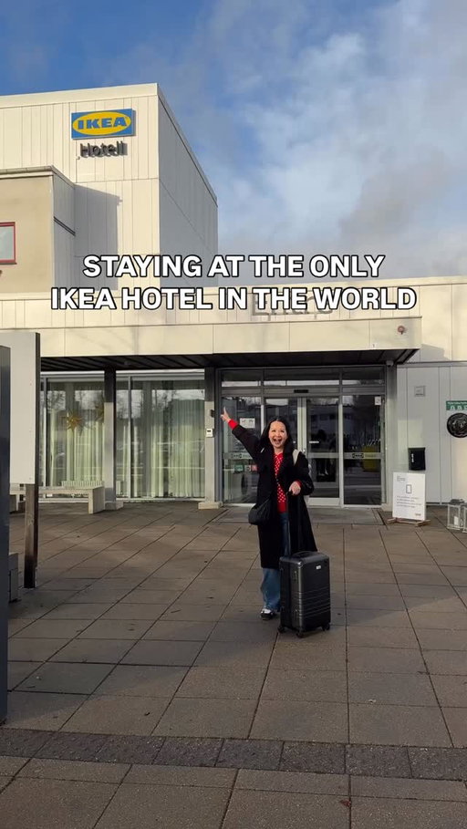 STAYING AT THE ONLY IKEA HOTEL IN THE WORLD! 🫢 @ikeahotell 

I travelled to Älmhult, Sweden from Copenhagen, Denmark by train which was around 2 hours. The IKEA Hotel is conveniently located by the train stop.

Besides the Hotel, we enjoyed the IKEA Museum (amazing history), IKEA Museum Gift Shop (where I stocked up on souvenirs), IKEA Food Lab (we got a sneak peek of upcoming items) and IKEA’s Grillen Restaurant (the food is SO tasty). It’s SO fun! 

Pro-tip: if you stay a night at the IKEA Hotel you get free admission to the IKEA Museum!

#ikea #ikeahotel #almhult @ikeacanada @ikeamuseum @ikeasverige