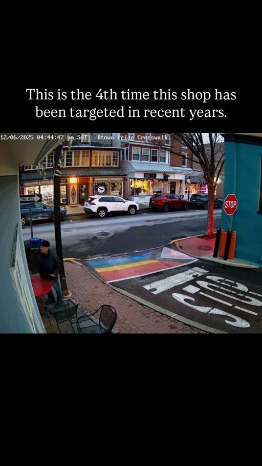 Have you heard? 

A Pride flag was torn down outside Evolution Candy in Doylestown, marking the fourth time the shop has been targeted in recent years. Surveillance video shows a man removing the flag; police identified him as James Mellon, 60, of Lansdale, and cited him for disorderly conduct and criminal mischief.

Shop owner James Lamb said the incident happened moments after he stepped away. Two 10-year-olds witnessed the vandalism and told the man they would call police. According to audio captured at the scene, the suspect replied, “Call the cops… no gay people.”

Local residents expressed frustration, calling the repeated vandalism unacceptable. Lamb says the shop has already replaced the flag.

-

Follow to stay in the #local loop 

#buckscounty #buckscountypa #phillysuburbs #doylestownpa #panews #townsofpennsylvania
