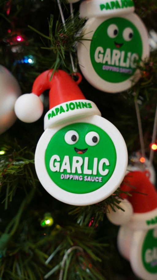 your favorite freebie, now forever: garlic sauce ornaments 🎄to celebrate the holiday season, we’re giving away 50 to US residents only who follow us and are Papa Rewards members. DM us ✨ + your email for a chance to win. entries close at midnight on friday and winner emails will go out saturday morning