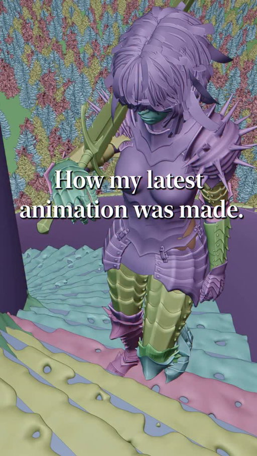 Behind the scenes of my latest animation.
.
.
.
#3danimation #b3d #3dart #dither #fromsoftware #darkfantasy