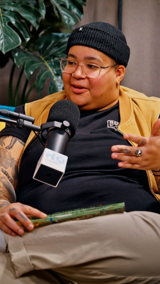 Landing @beetlejuicemovie and getting praise from @timburton 🎨

In this episode, Sign Painter Jorge Jacobs speaks about how working on the film she grew up loving shaped her confidence – from getting the phone call to a transformative moment painting a window.

🔊 Watch or listen to Out of Frame via the links in our bio. 

#ArtDepartment #SignPainter #OutOfFramePodcast #BehindTheScenes

Alt text: Two people sit facing each other in a podcast studio.
